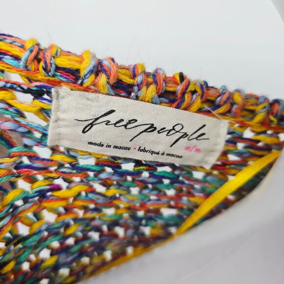 Free People Mezcal Cropped Boxy Sweater Tee M - Picture 4 of 6